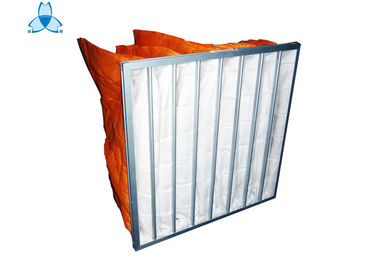 কেনা Industrial Orange Pocket Air Filter High Dirty Capacity With EVA Or Silica Rubber Gasket online manufacture