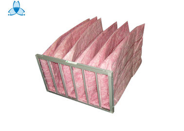 কেনা Pink F7 Air Filter Aluminum Alloy Frame , 6 Pockets Air Handler Filters online manufacture