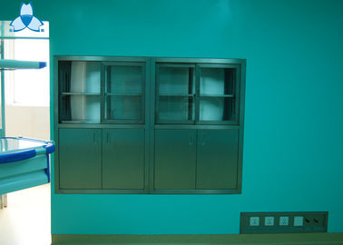 কেনা Hospital Air Clean Custom Medicine Cabinets , Anodized Embedded Stainless Steel Medicine Cabinet online manufacture