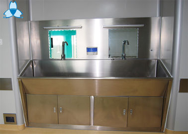 কেনা Stainless Steel Hospital Air Filter Hand Basins With Cabinets For 2 Person online manufacture