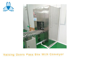 কেনা Automatic Raising Doors Air Shower Pass Box With Conveyor Rollers Stainless Steel 304 online manufacture