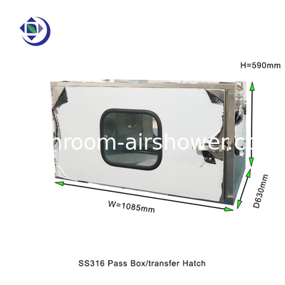 কেনা SS316 ক্লিন রুম বক্স / ট্রান্সফার হ্যাচ মাধ্যমে পাস ফিল্টারিং কোন online manufacture