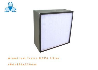 কেনা অ্যালুমিনিয়াম ফ্রেম ডিপ Pleat HEPA এয়ার ফিল্টার ক্লিন রুম, দক্ষতা 99.99% online manufacture
