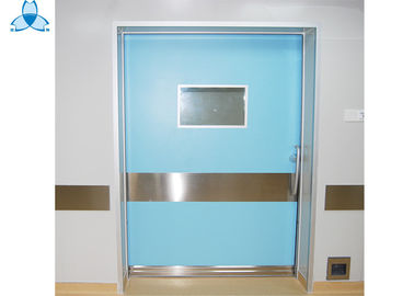 Hospital Single Leaf Door Swing Door With Air Seal And Fireproof Feature