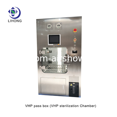 উল্লম্ব ইনস্টলেশন VHP বায়ু ঝরনা পাস বক্স 2KW শক্তি সঙ্গে নির্বীজন জন্য